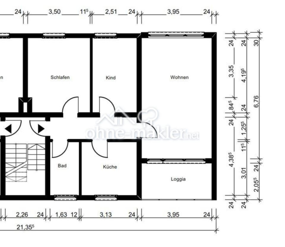 Grundriss der Wohnung