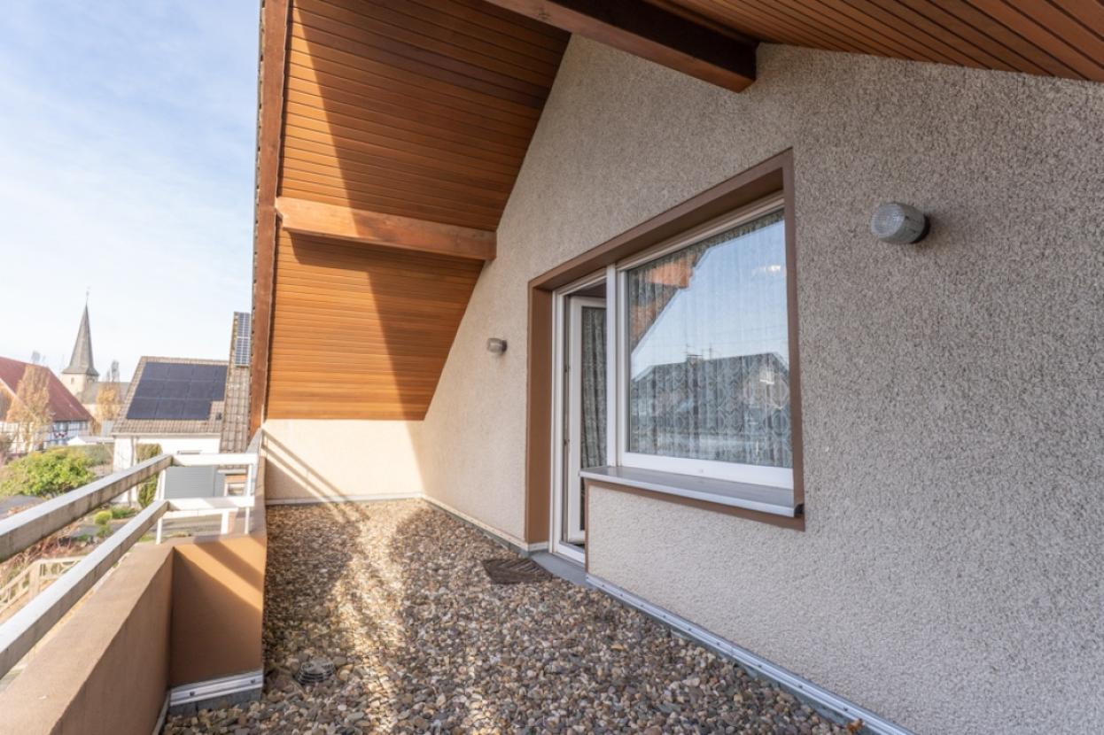 Der Balkon im DG