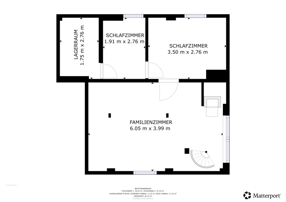 Grundriss Souterrain