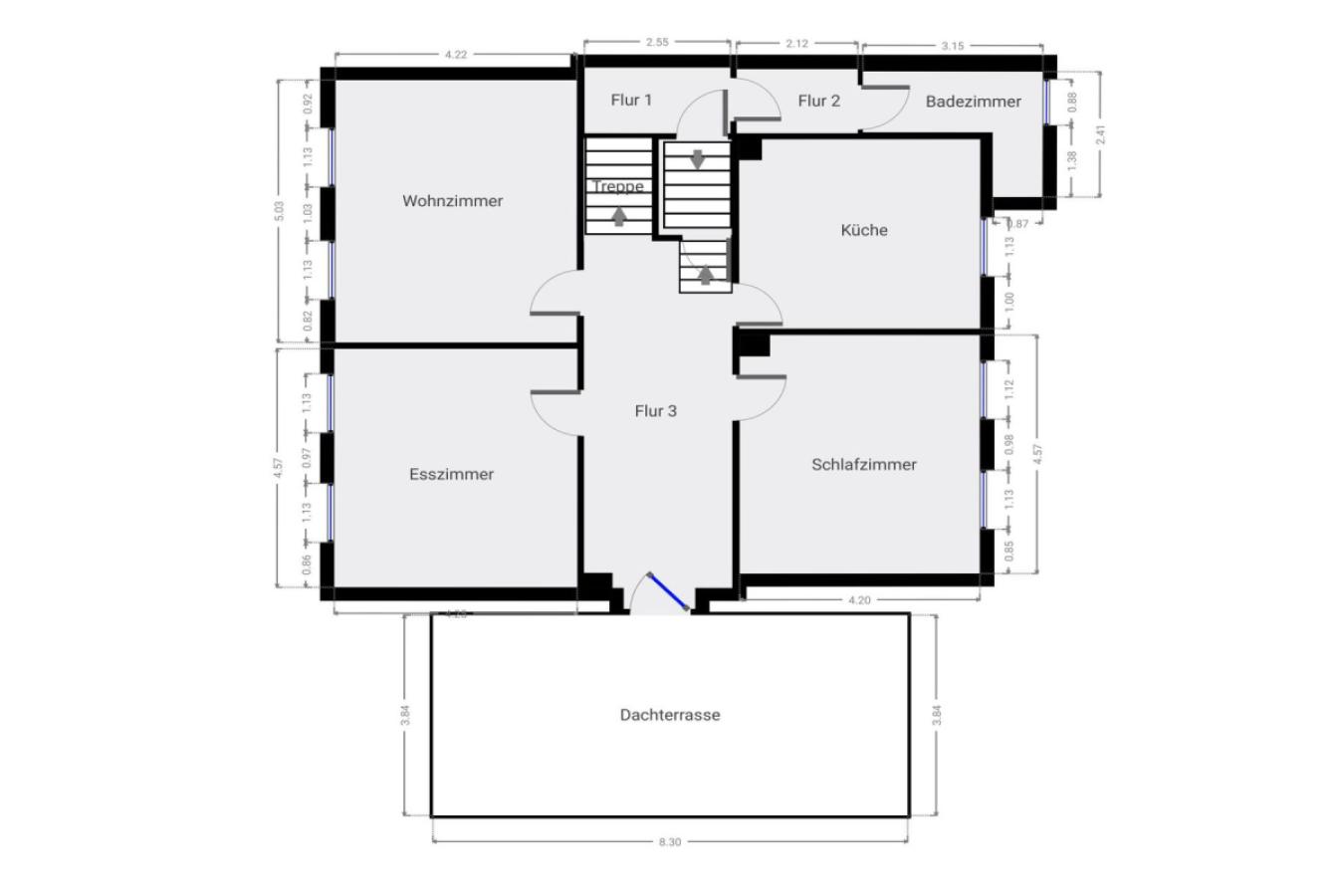 Grundriss Skizze 2.OG