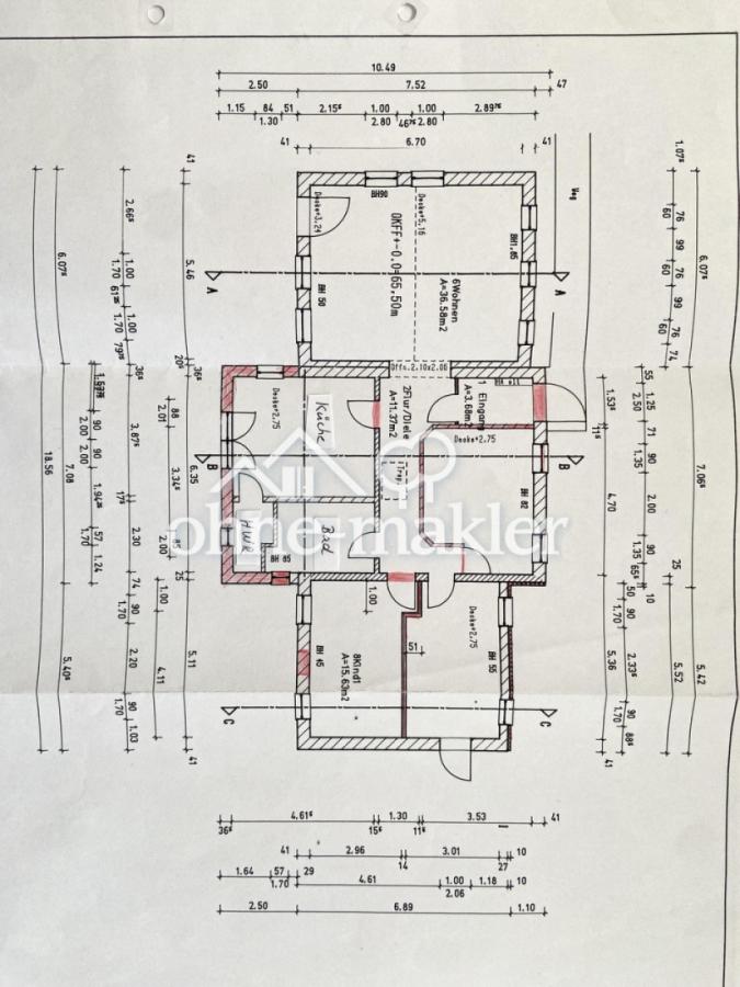 Grundriss Ausschnitt