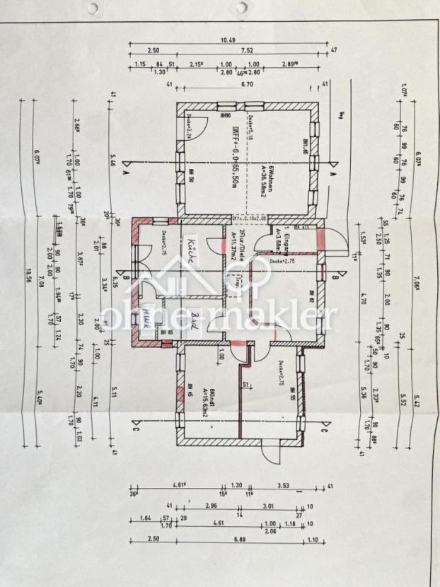 Grundriss Ausschnitt
