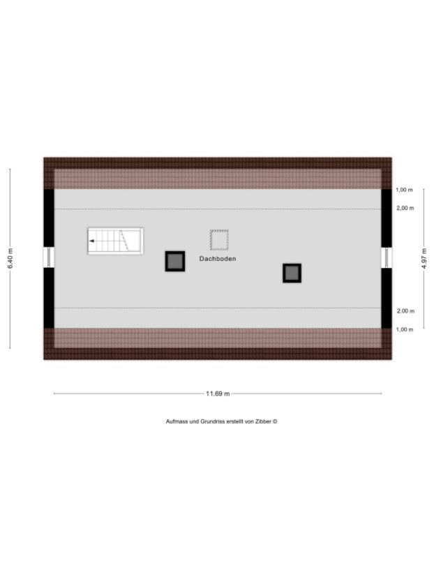 Grundriss Dachboden