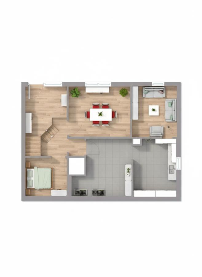 Grundriss EFH 2/2