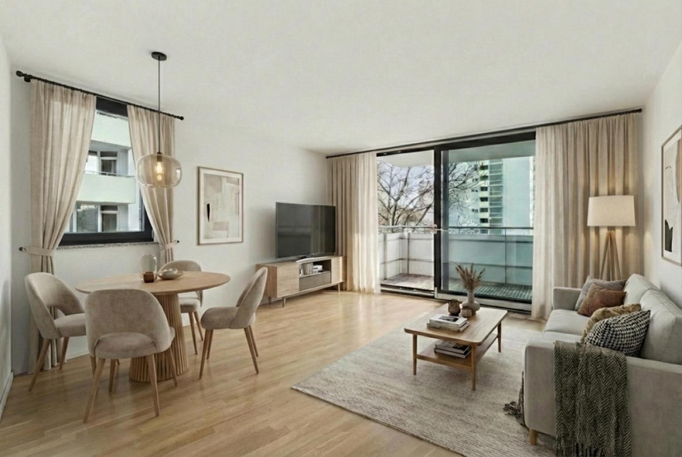 Wohnzimmer - Ansicht 1 staging
