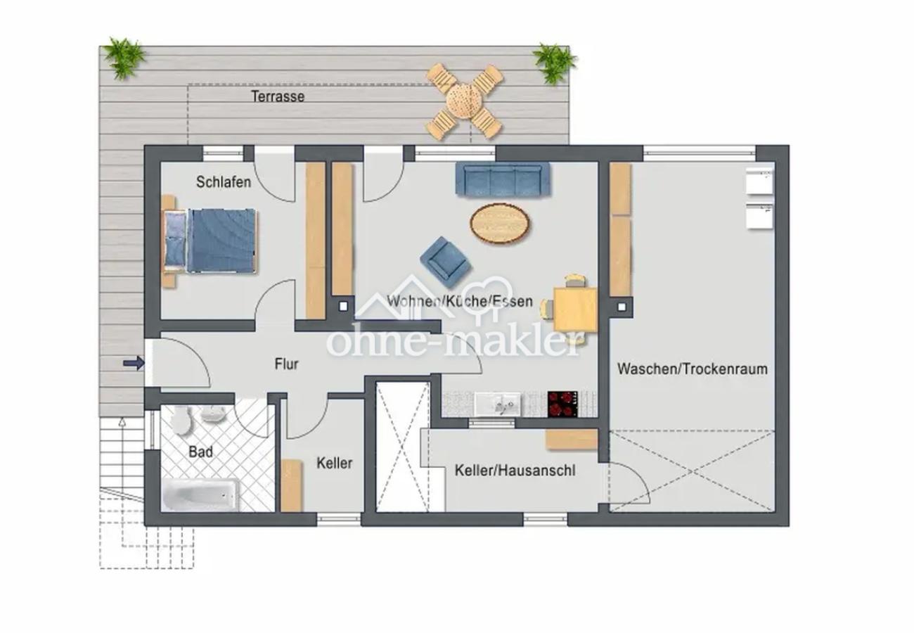 Grundriss Bestand Untergschoss