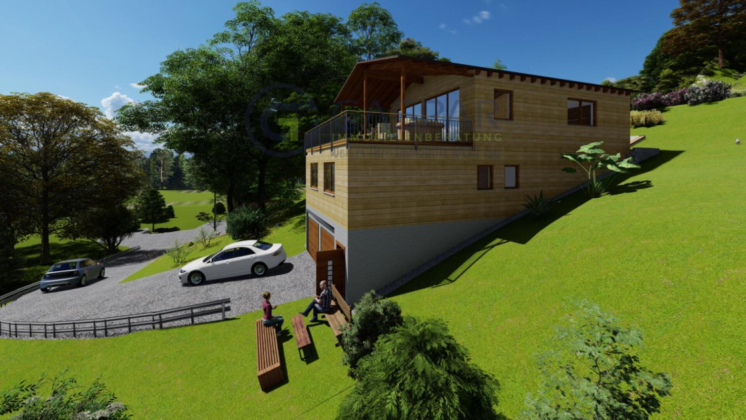 Außenbereich Seitenansicht