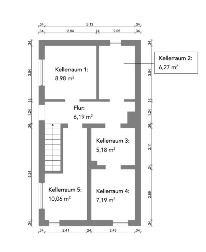 Grundriss Keller