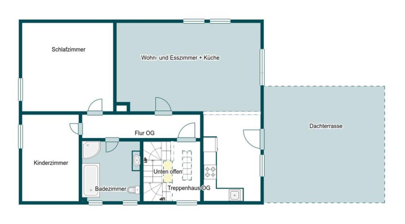 Grundriss Skizze 1.OG