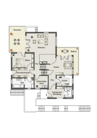 Grundriss Gartengeschoss