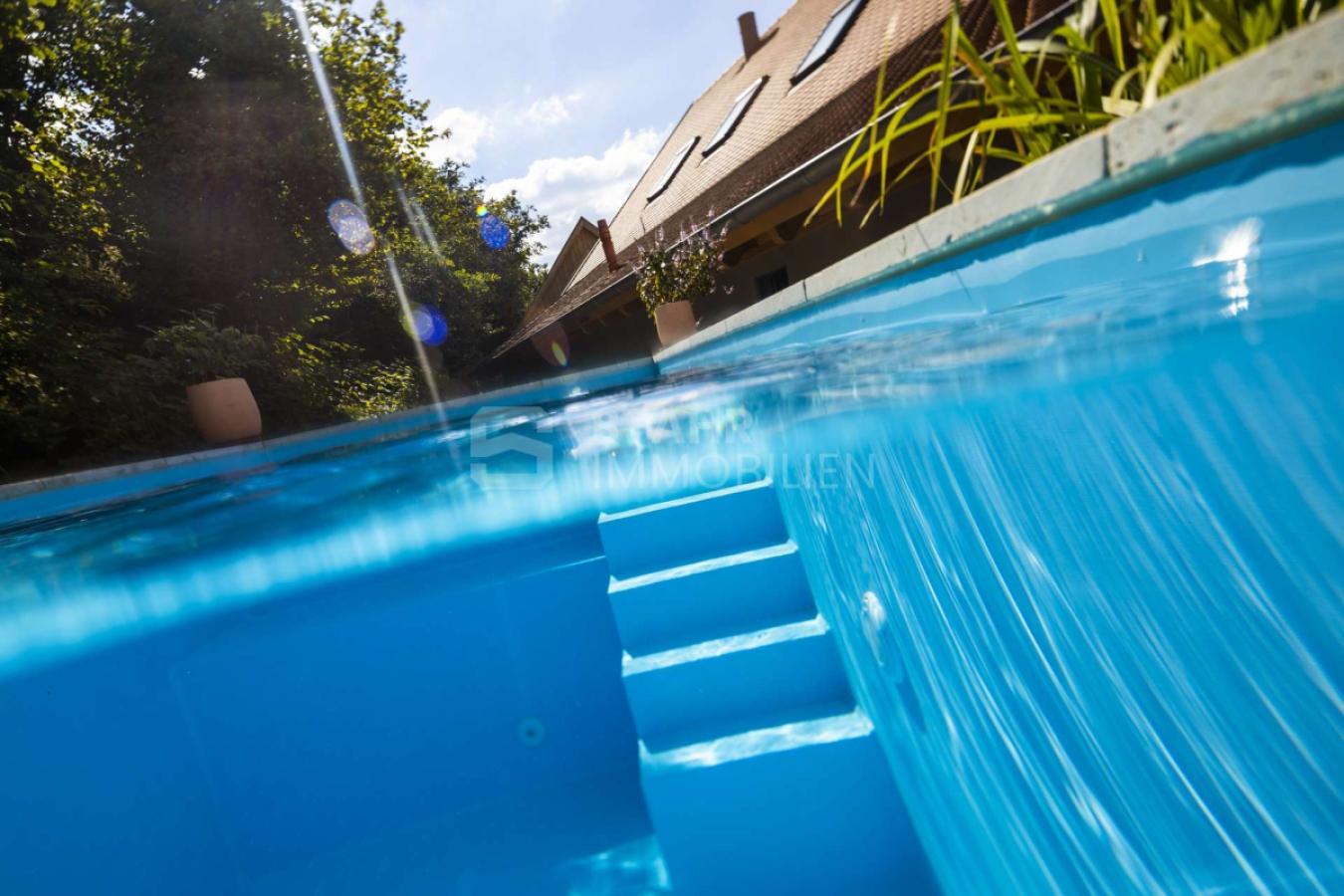 Pool mit Gegenstromanlage