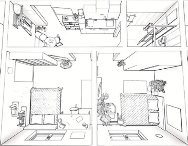 Grundriss 2-ZKB-WHG l
