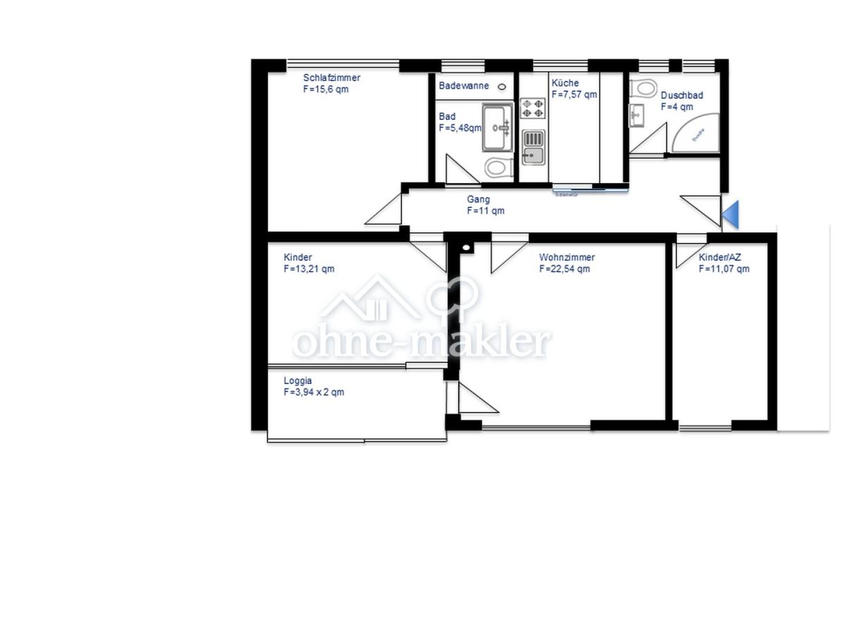 Illustrativer Grundriss 