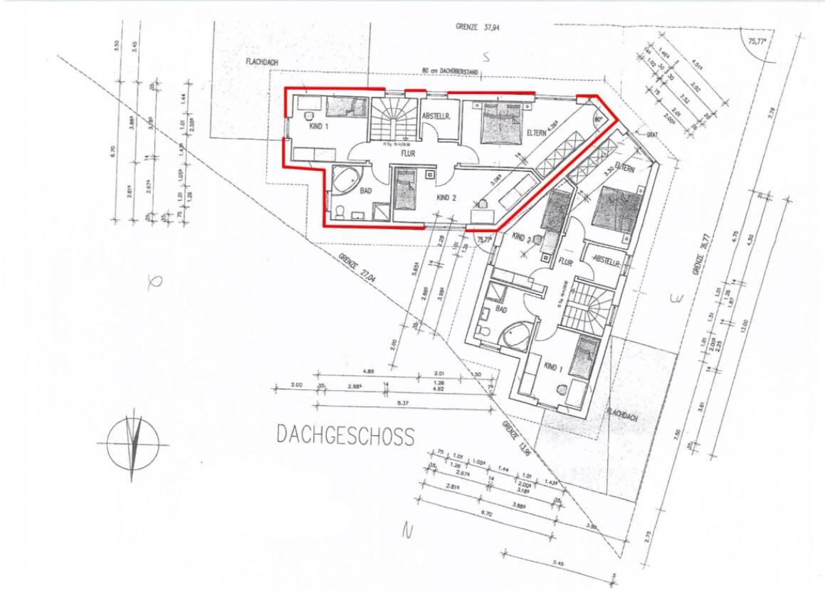 Grundriss Dachgeschoss