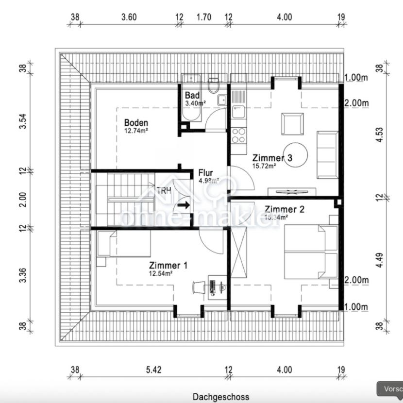 Grundriss Dachgeschoss