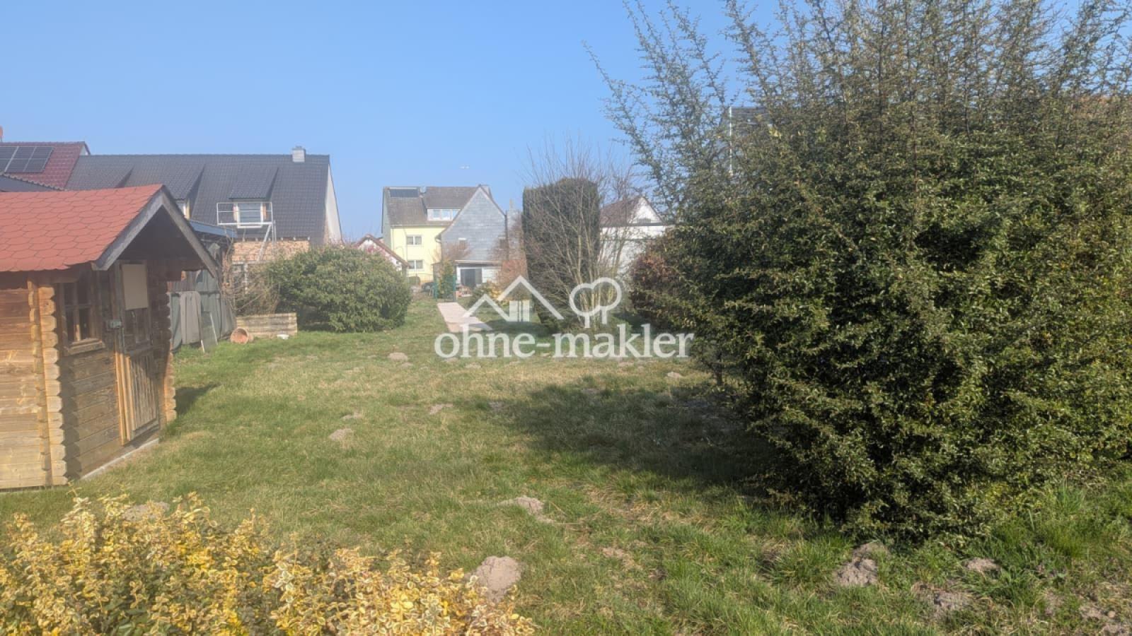 Sicht vom Ende Grundstück 