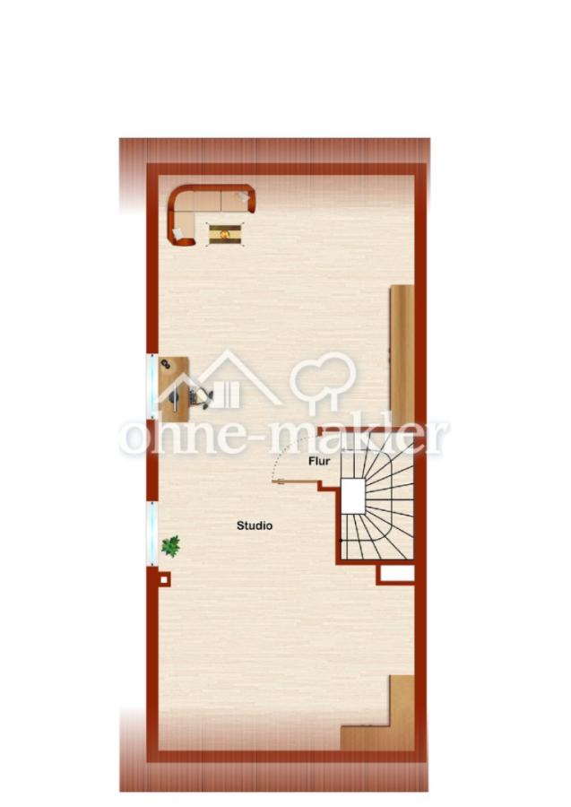 Grundriss Dachstudio
