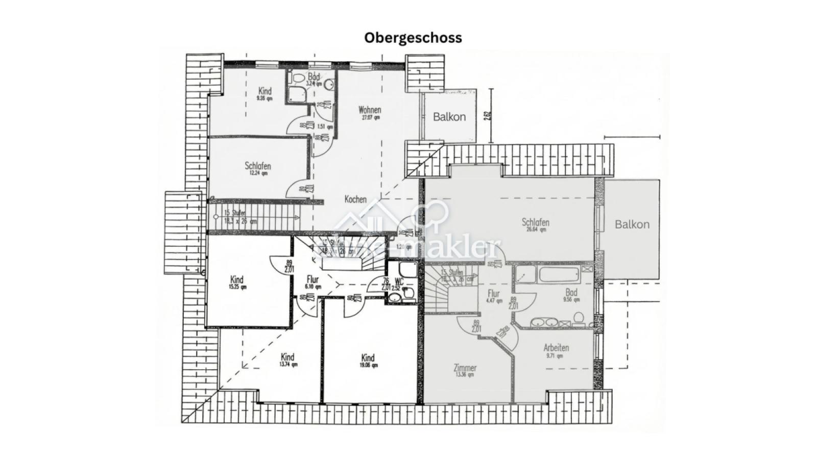 Grundriss Obergeschoss