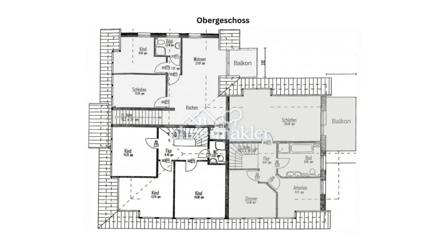 Grundriss Obergeschoss