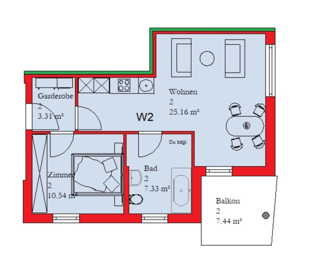 Grundriss Wohnung 2