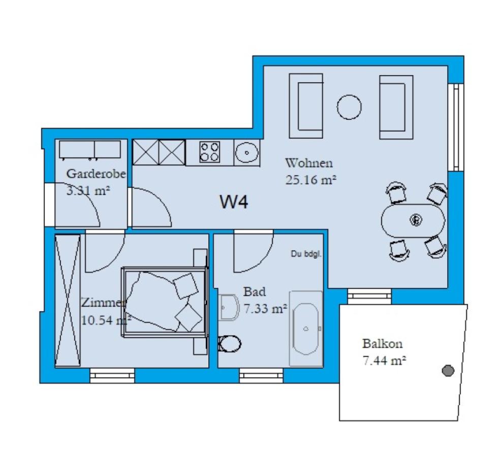 Grundriss Wohnung 4