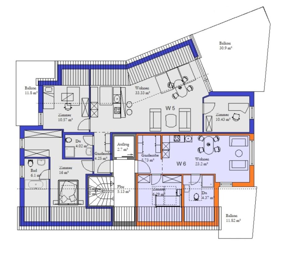 Grundriss Dachgeschoss