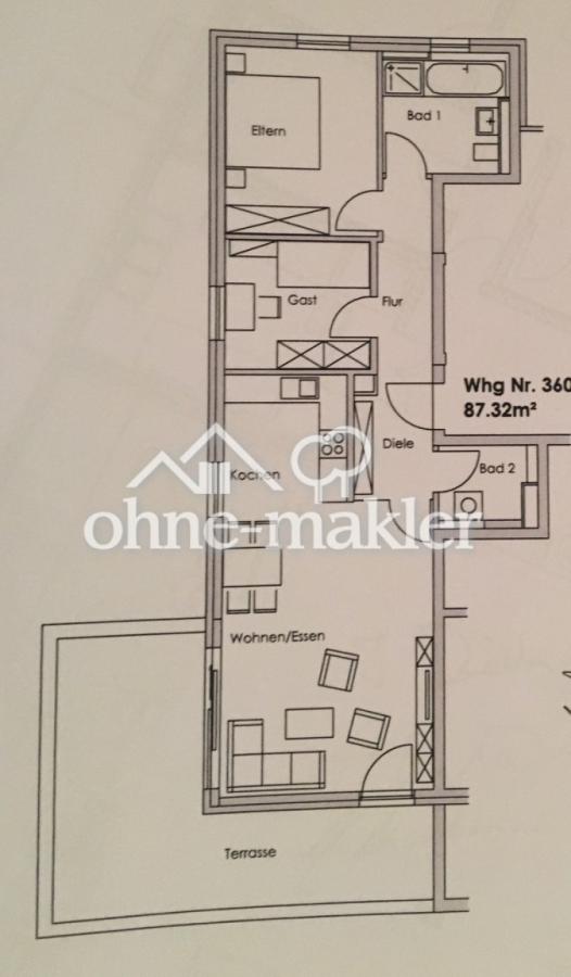 Grundriss Wohnung