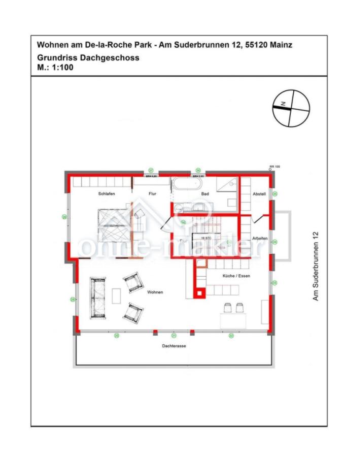 Grundriss Penthouse