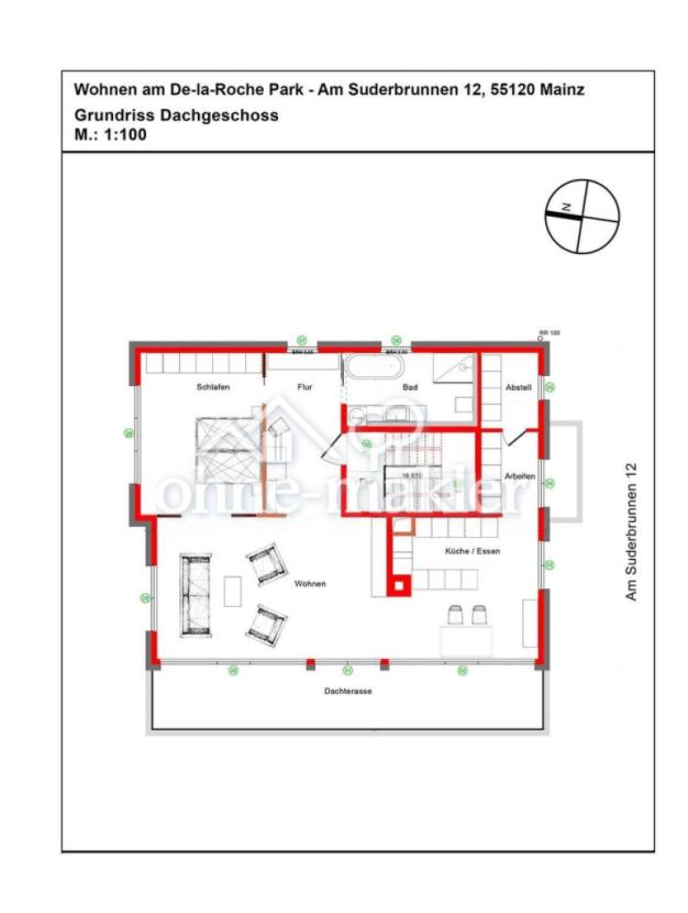 Grundriss Penthouse