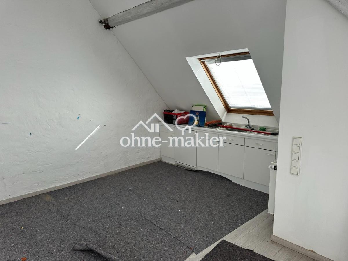 Küchenbereich Spitzboden