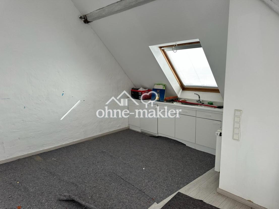 Küchenbereich Spitzboden