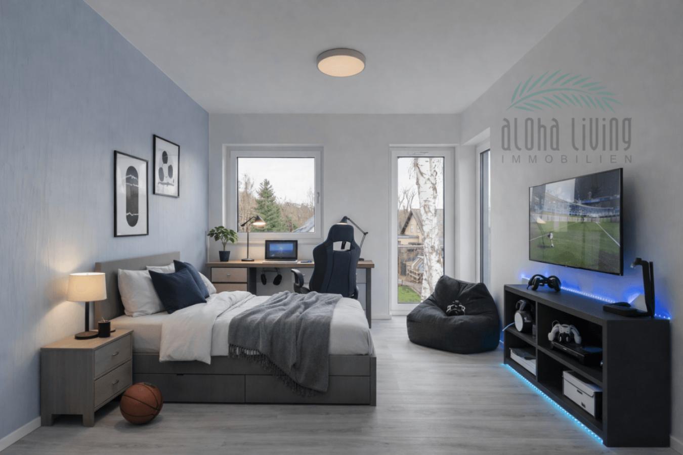 Visualisierung Schlafzimmer 3 (OG)