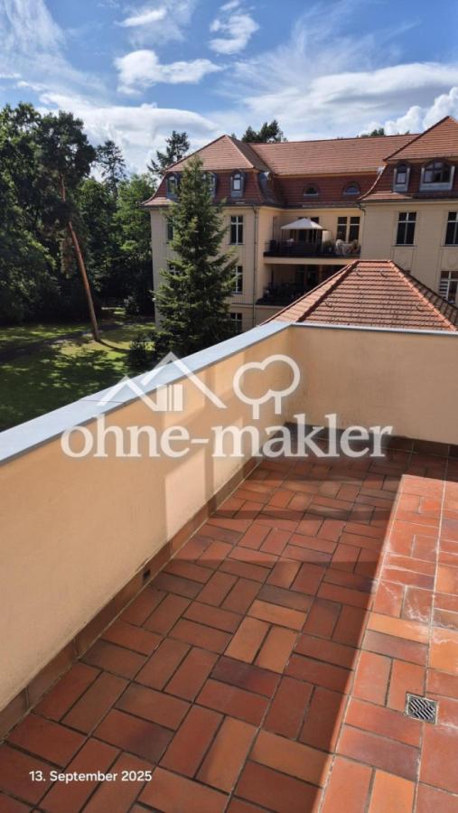 Balkon an Küche