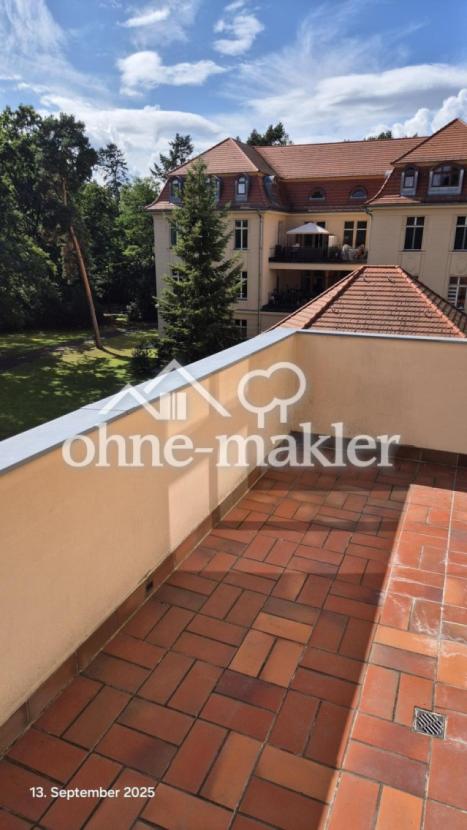 Balkon an Küche