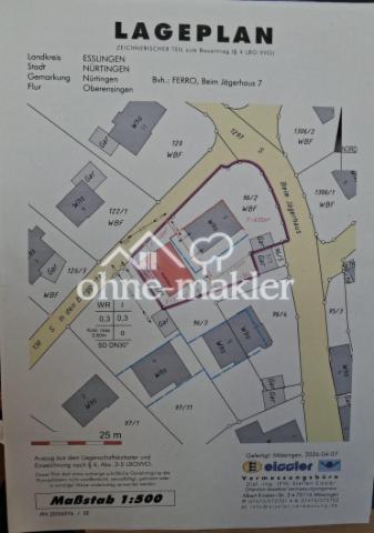 Lageplan der ca. 630qm