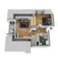 3D-Grundriss - Dachgeschoss