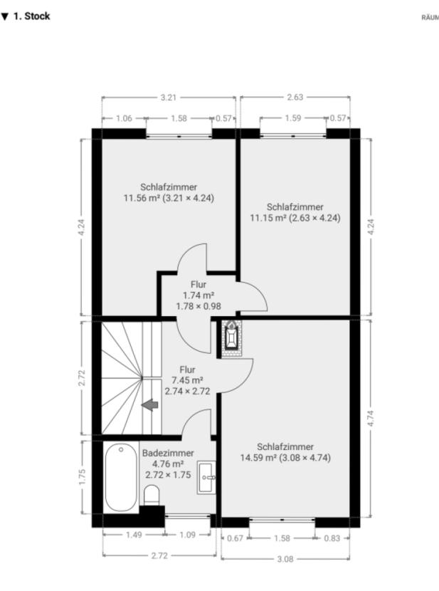 Grundriss 1.OG