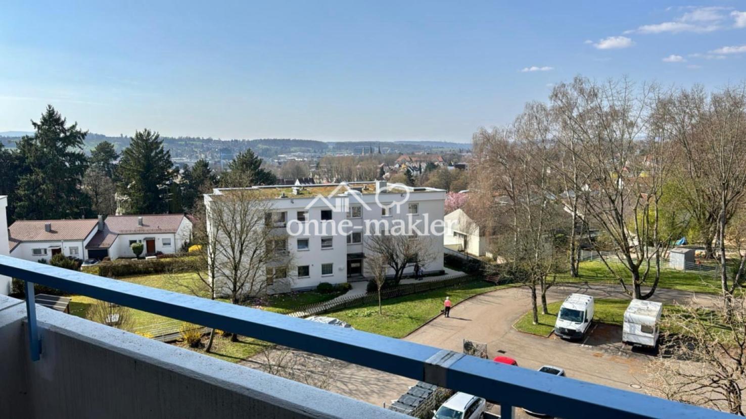 Aussicht vom Balkon 