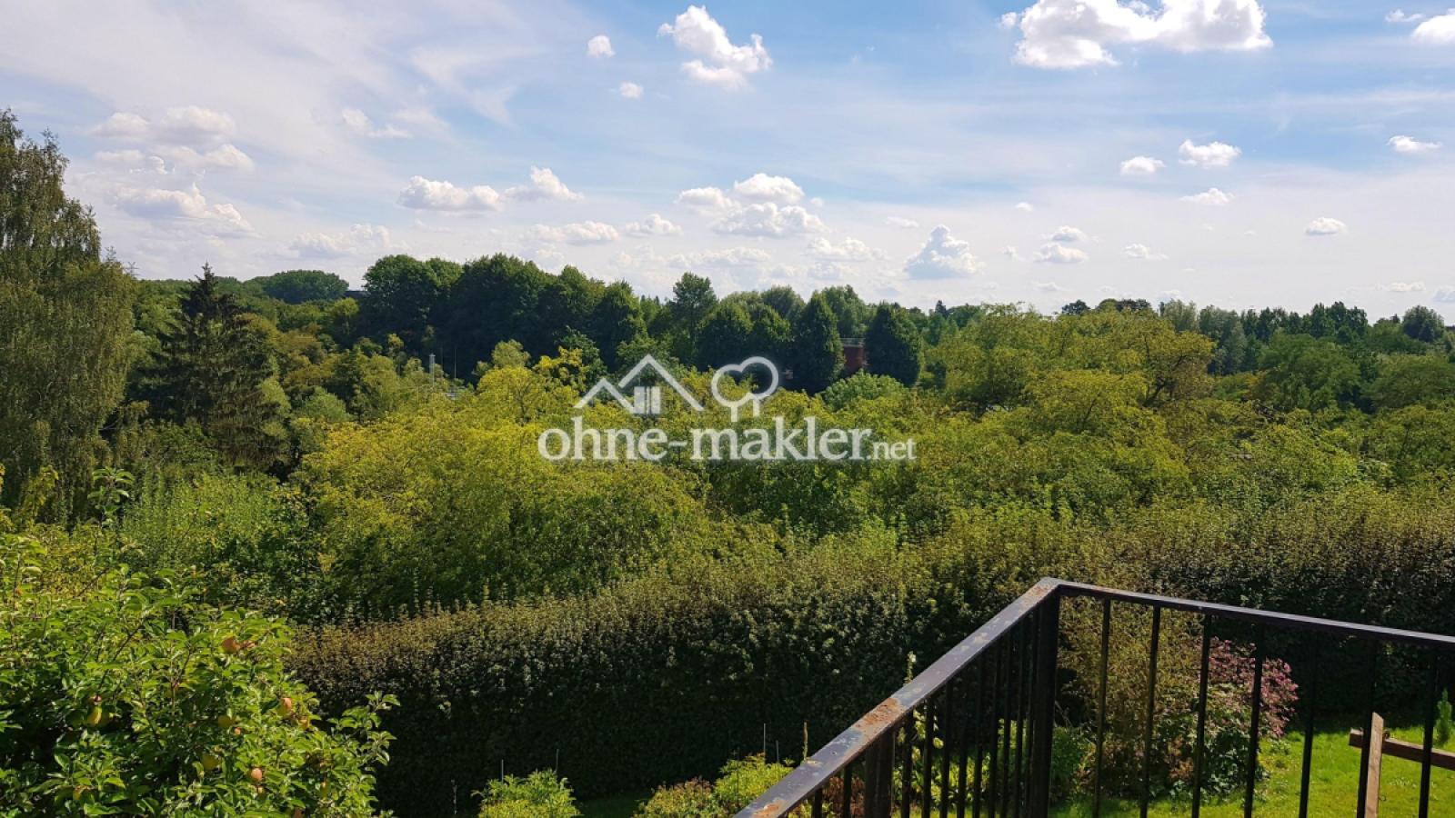 Blick vom Balkon Schlafzimmer