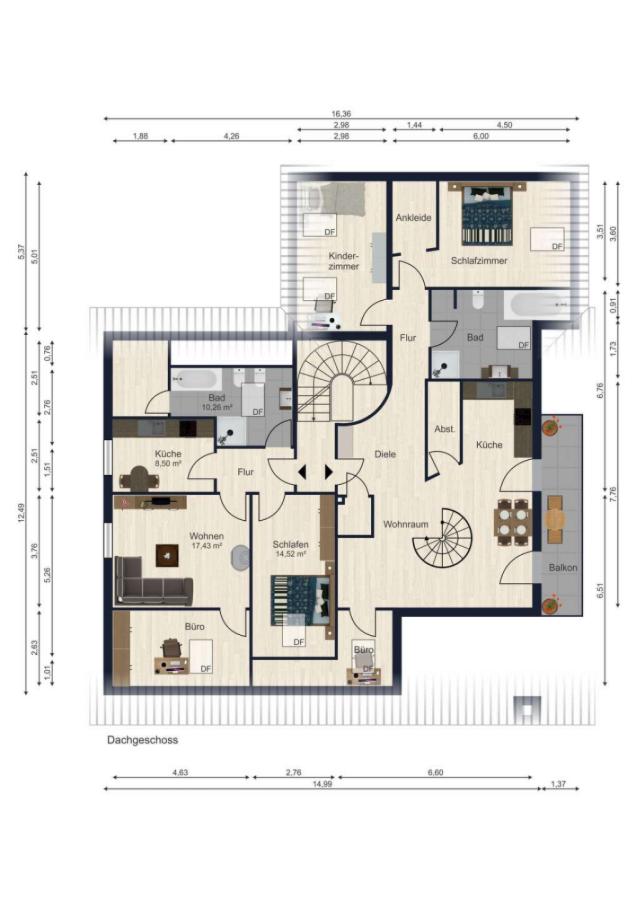 Grundriss Obergeschoss