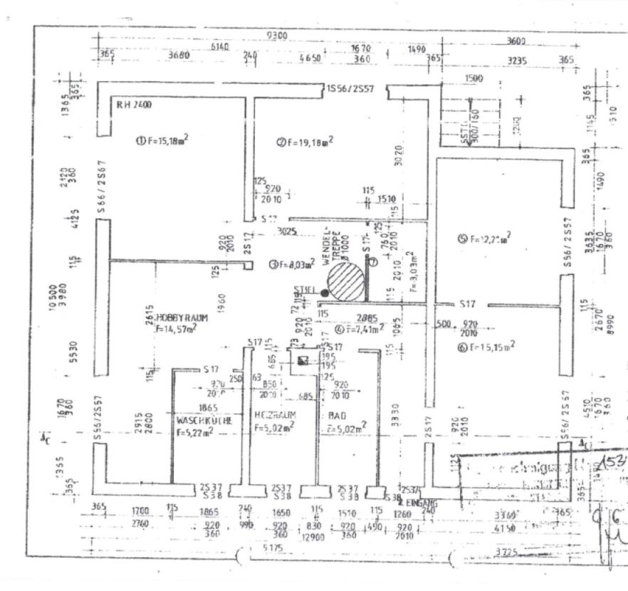 Grundriss Souterrain
