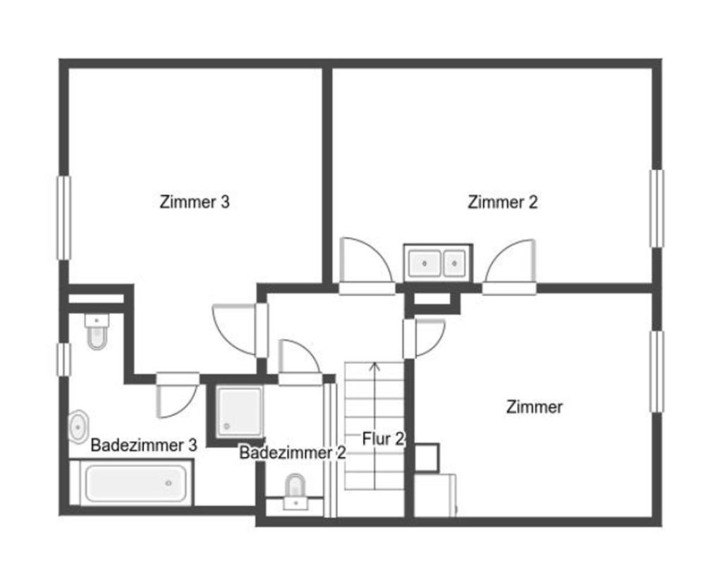 Grundriss Skizze 1.OG