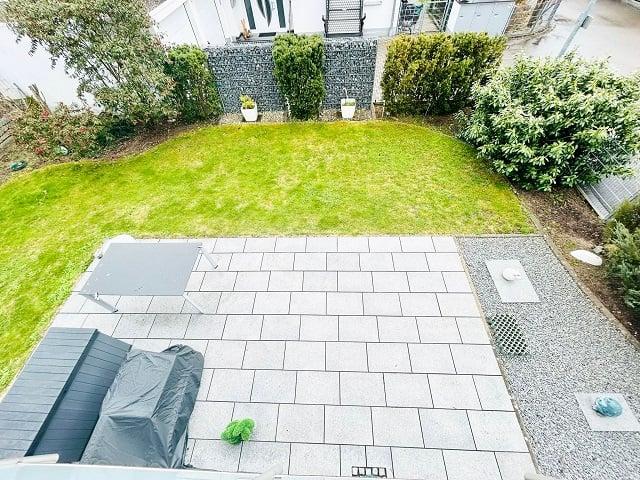 Anblick vom Balkon Terrasse