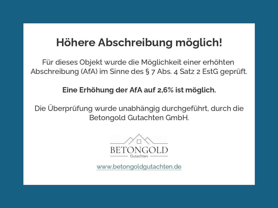 höhere Abschreibung möglich!