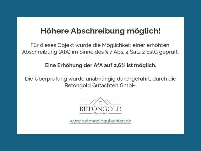 höhere Abschreibung möglich!