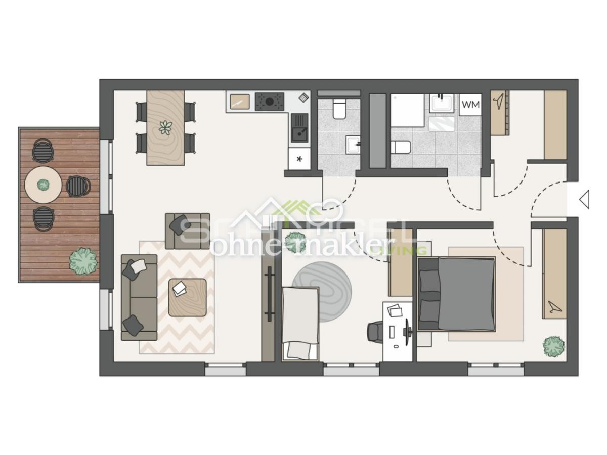 Grundriss Wohnung 08 I 12