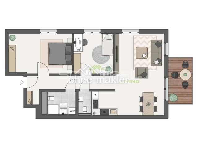 Grundriss Wohnung 06 I 10