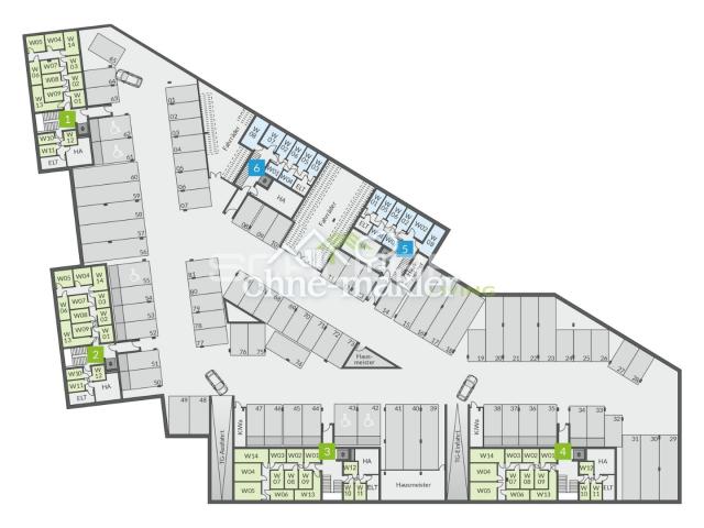 Grundriss Tiefgarage