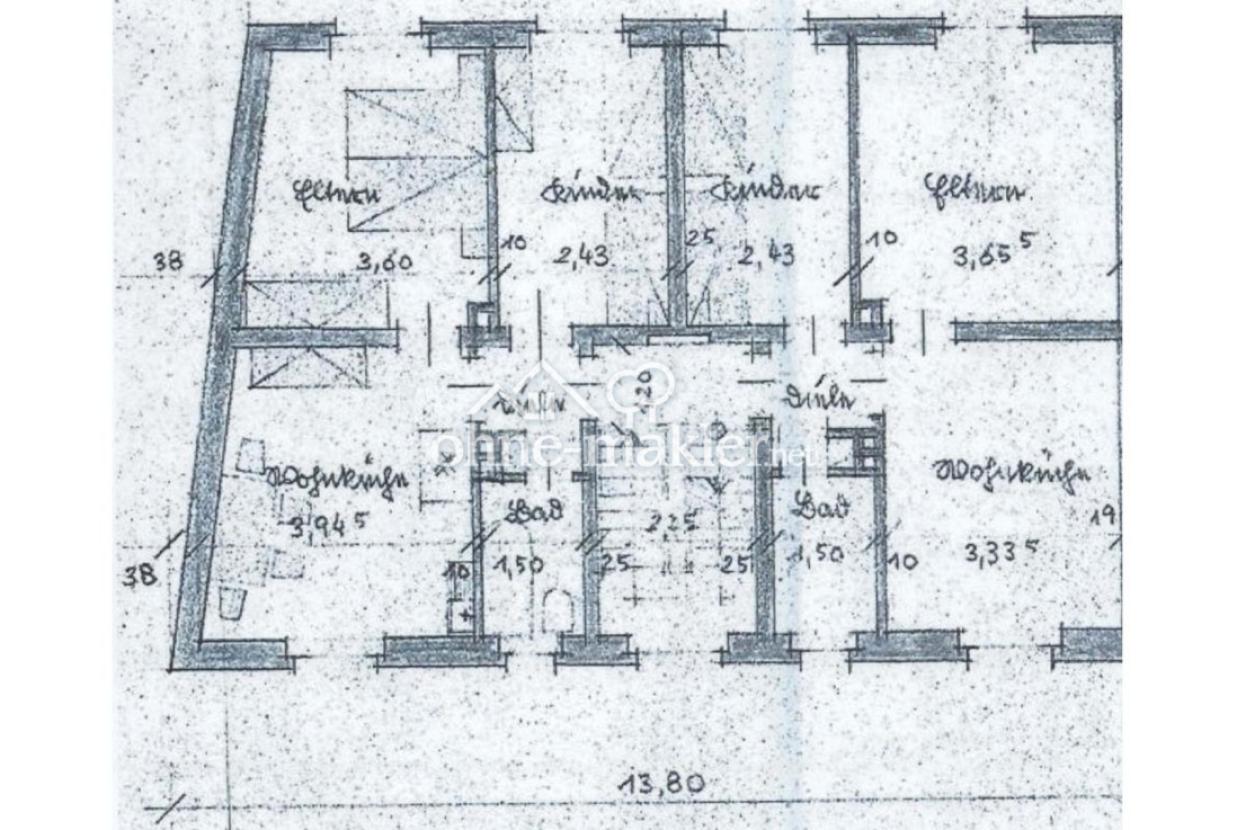 Grundriss 1 + 2 OG