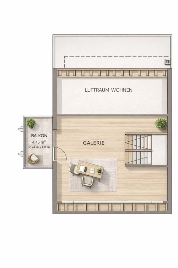 Dachgeschoss mit Galerie